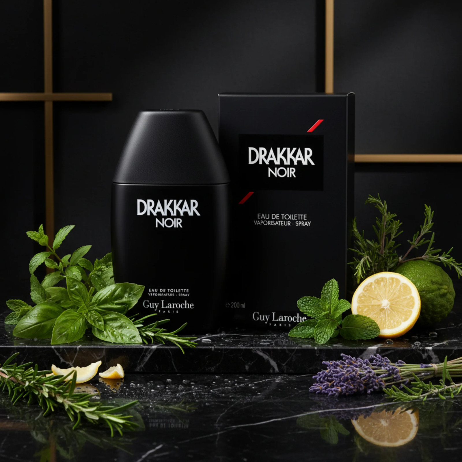 DRAKKAR NOIR by Guy Laroche cologne for men EDT 6.7 / 6.8 oz New in Box