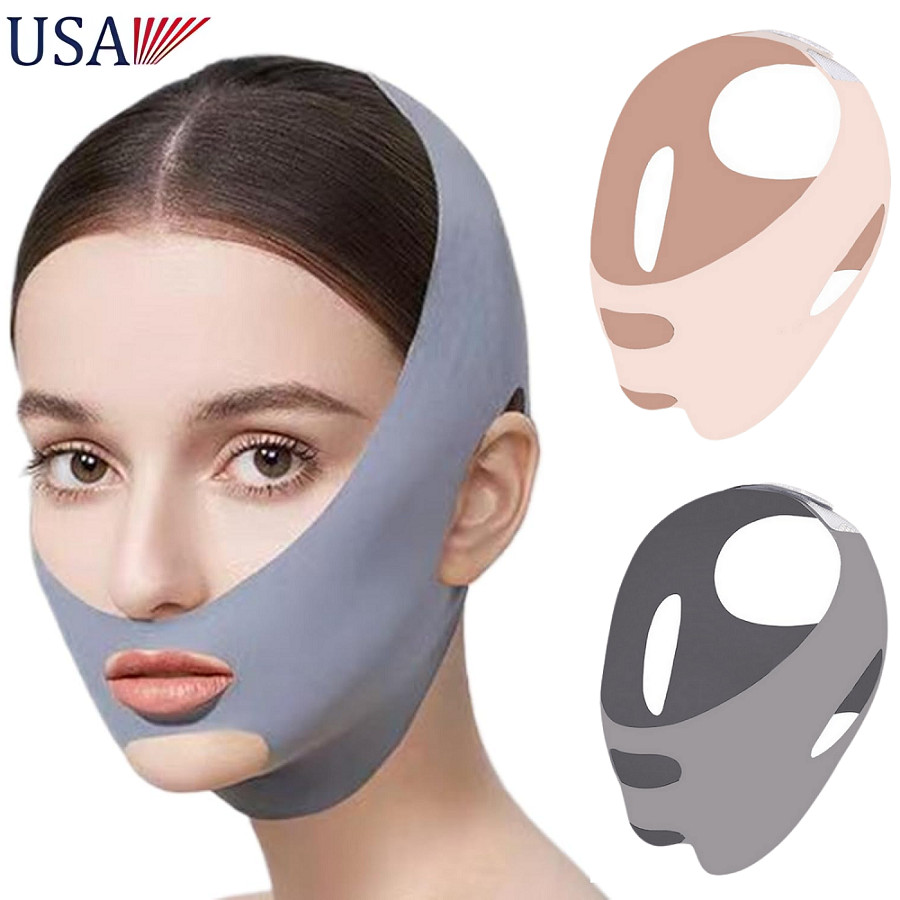 Reusable V Line Face Lifting Belt Anti-Wrinkle Slimming Double Chin Reducer Mask