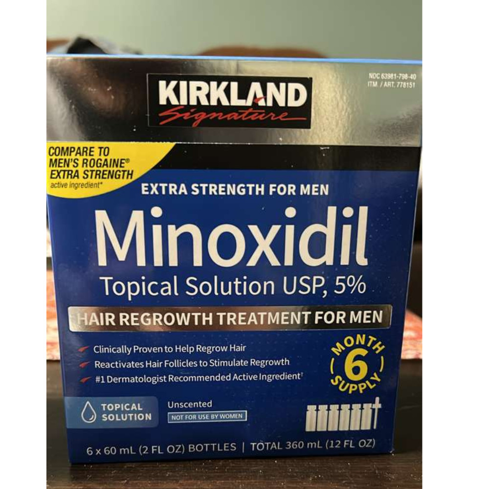 Kirkland Minoxidil 5% Extra Strength Hair Regrowth Men 6 Month Supply