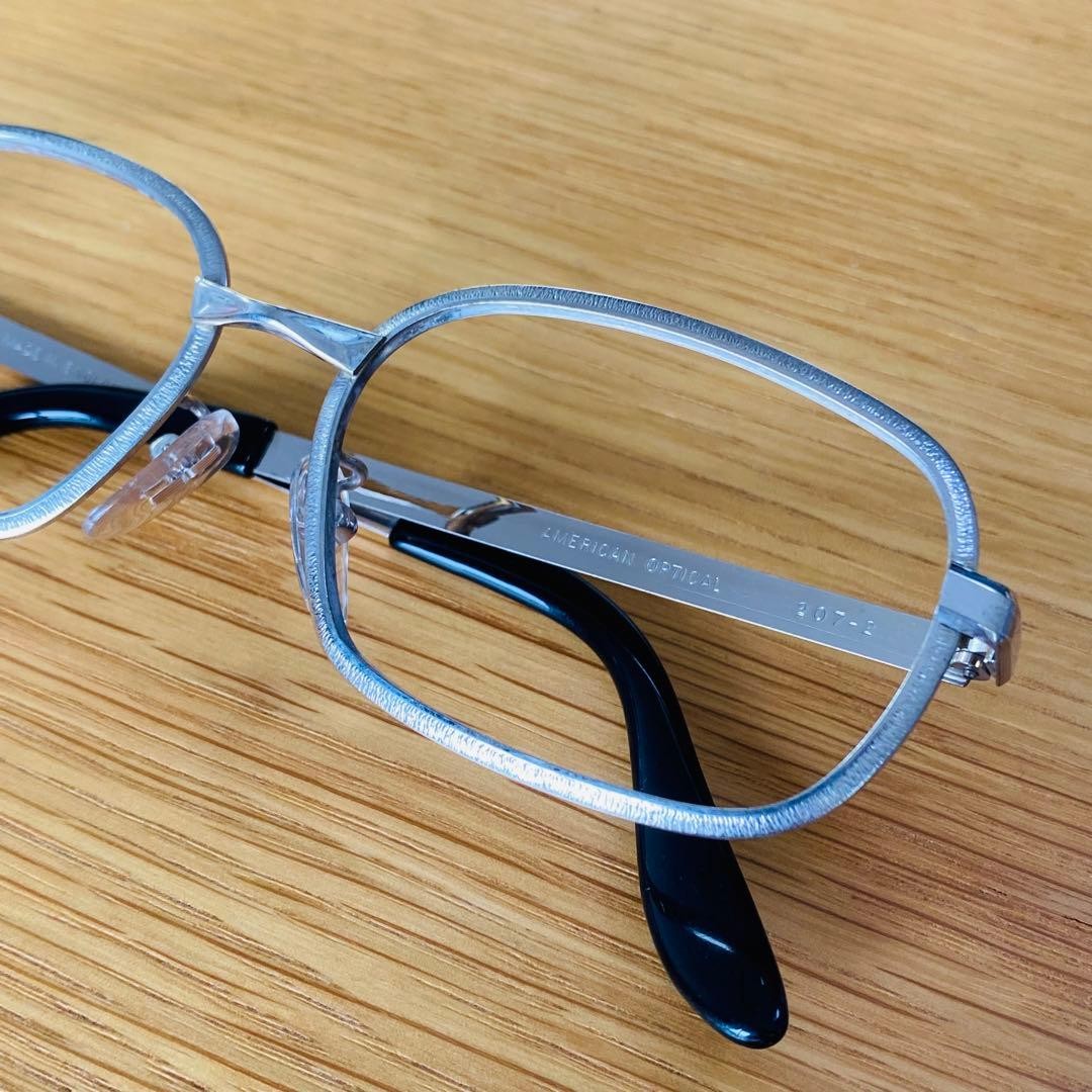 American Optical 207-2 Silver Eyeglasses 52□16-135 Made in United Kingdom