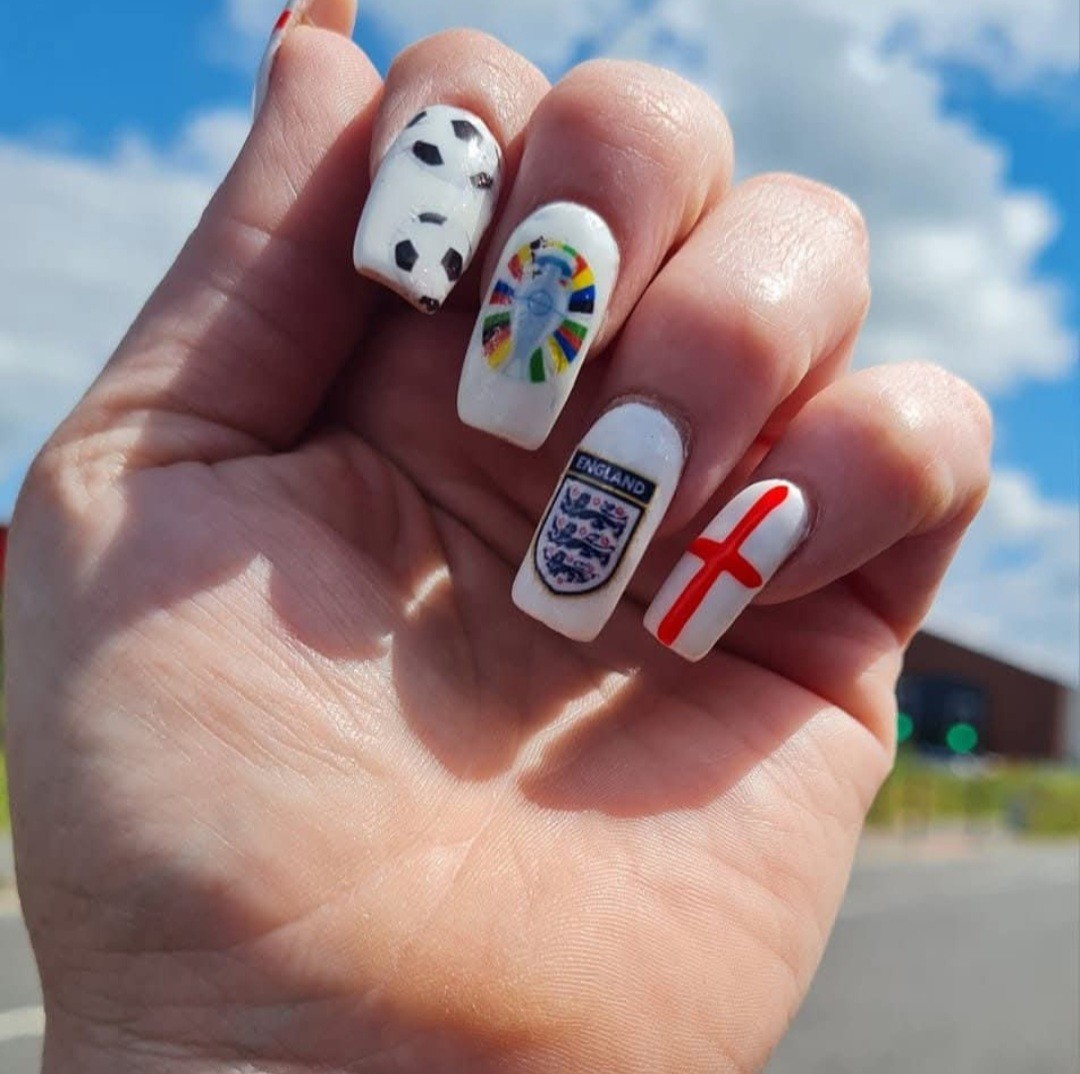 England Football world cup Nail Art Water Decals