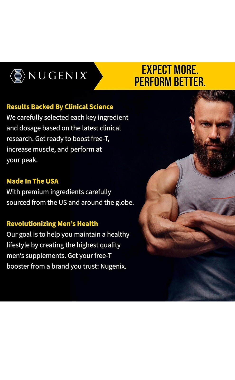 Nugenix Total-T Ultimate -Free and Total Testosterone Booster Supplement for Men