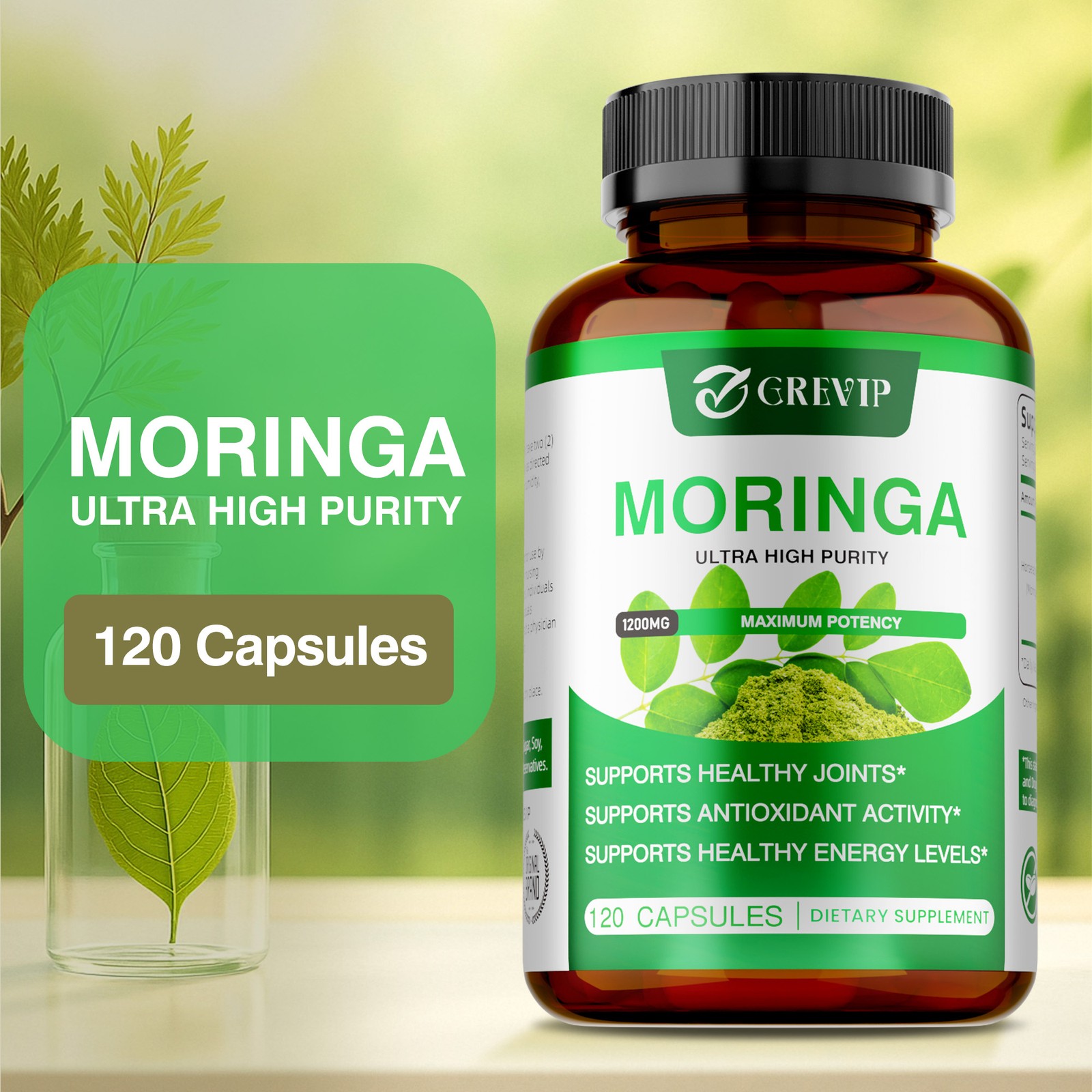 Moringa 240pcs – Supports Immunity, Healthy Skin, Joints, Hair, Metabolism