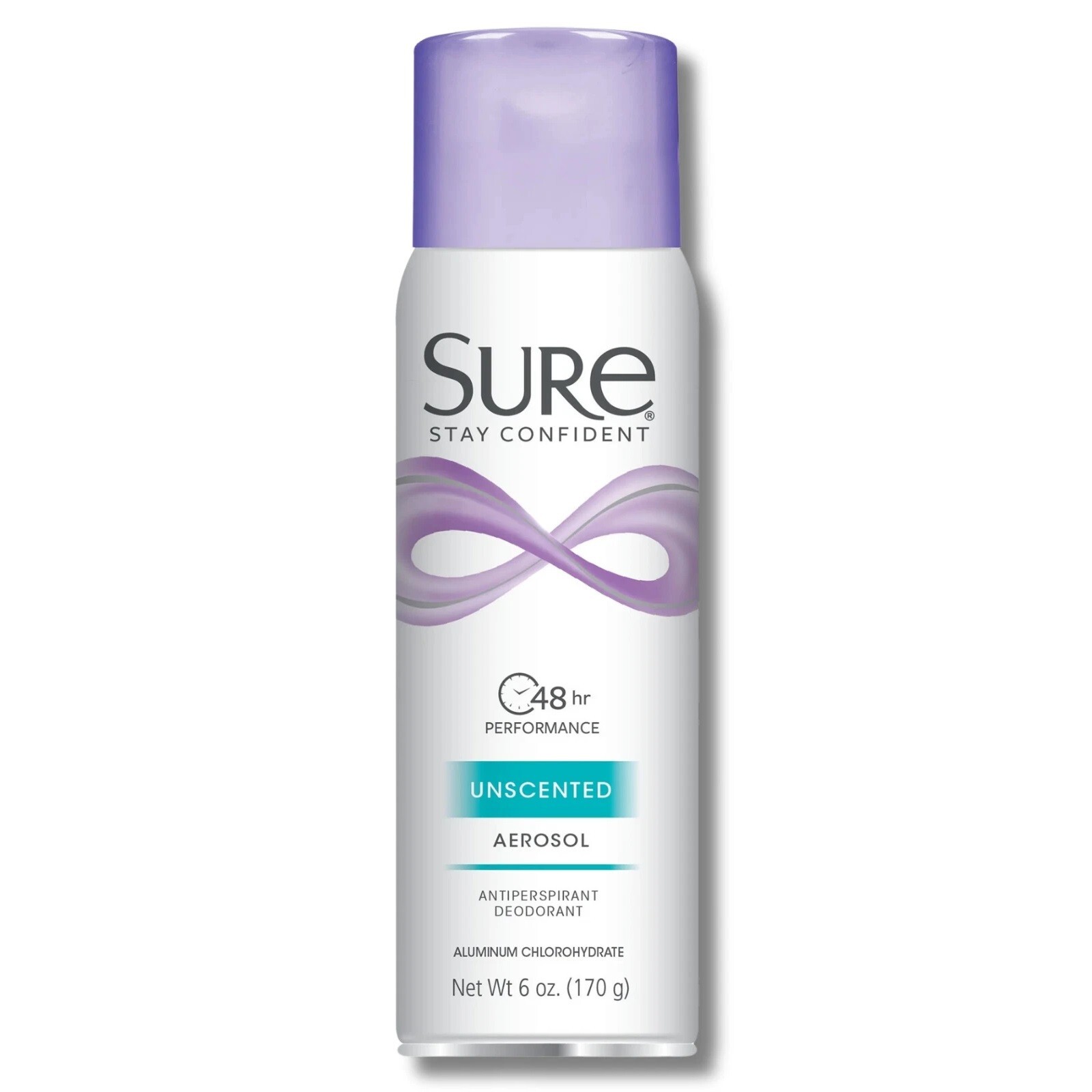 3 PACK SURE Unscented Aerosol Spray Anti-Perspirant Deodorant 6 oz. Last All Day