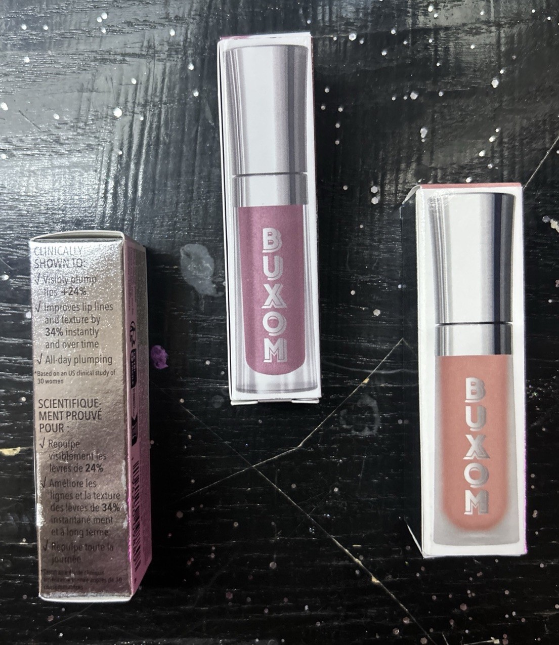 3 Pack Buxom FULL-ON Plumping Lip Cream, Lip Polish& Lip Serum