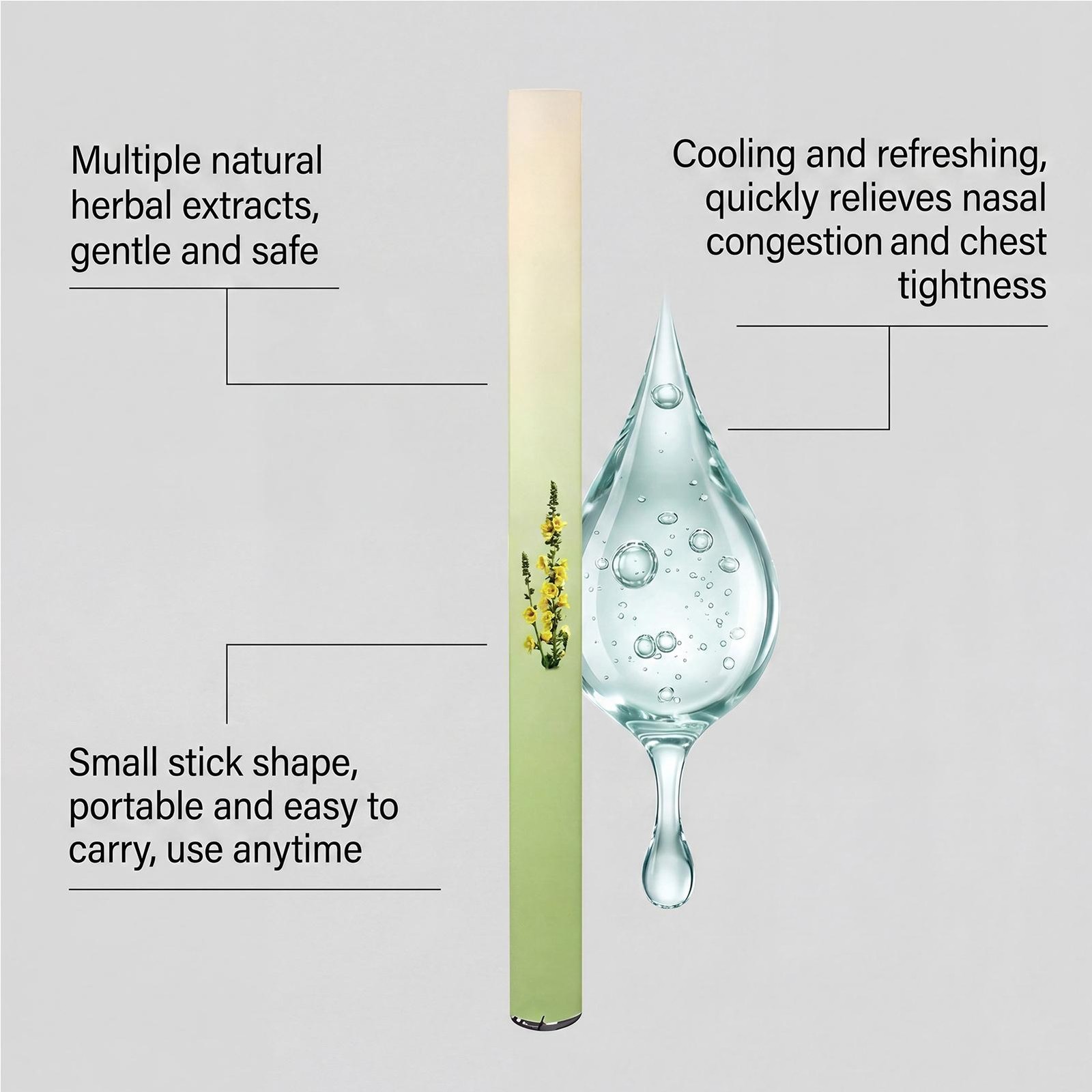 Mullein Lung Purifier Herbal Inhaler For Lung Health & Fresh Air