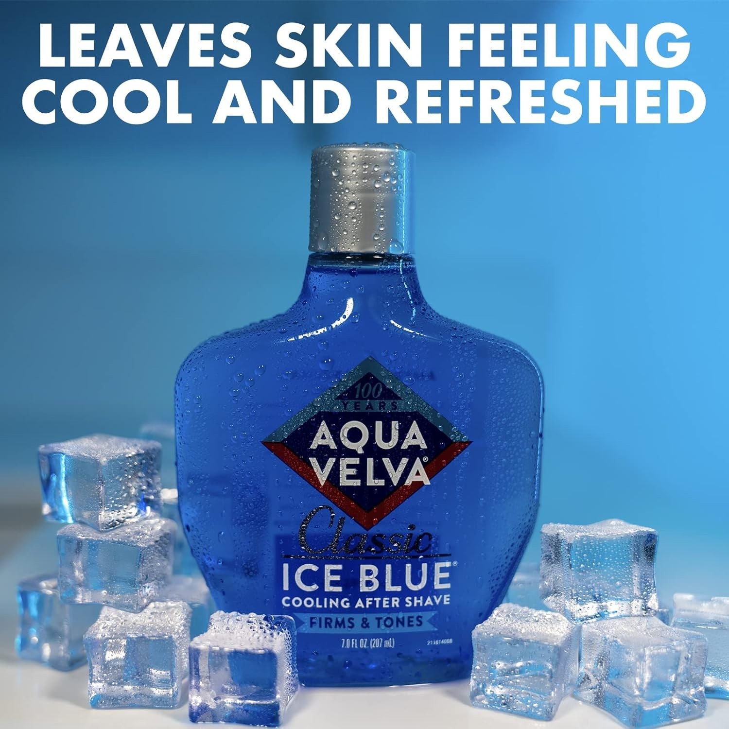 America’s First After Shave – Classic Ice Blue, 7 Oz Lotion Refreshes Skin