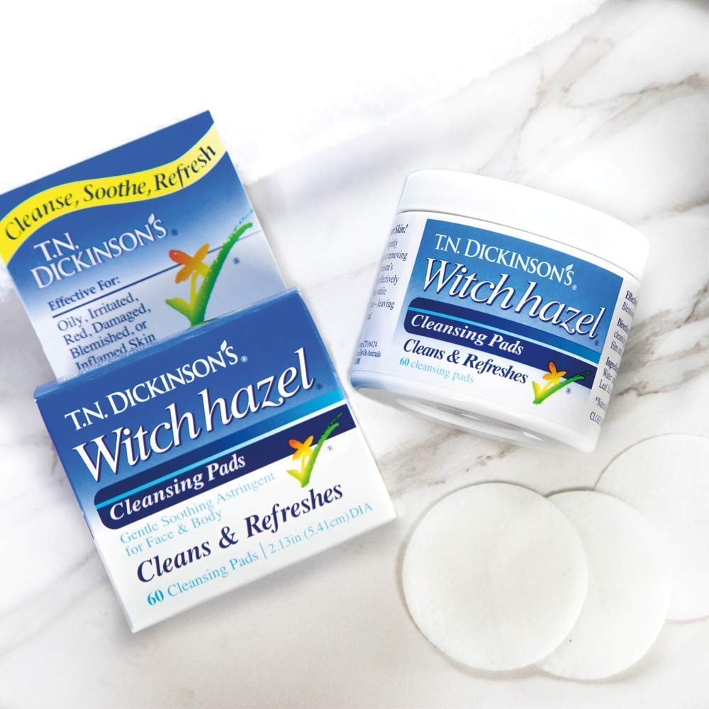 T.N. Dickinson’s Witch Hazel Astringent Cleansing Pads 60 Count – Pack of 3