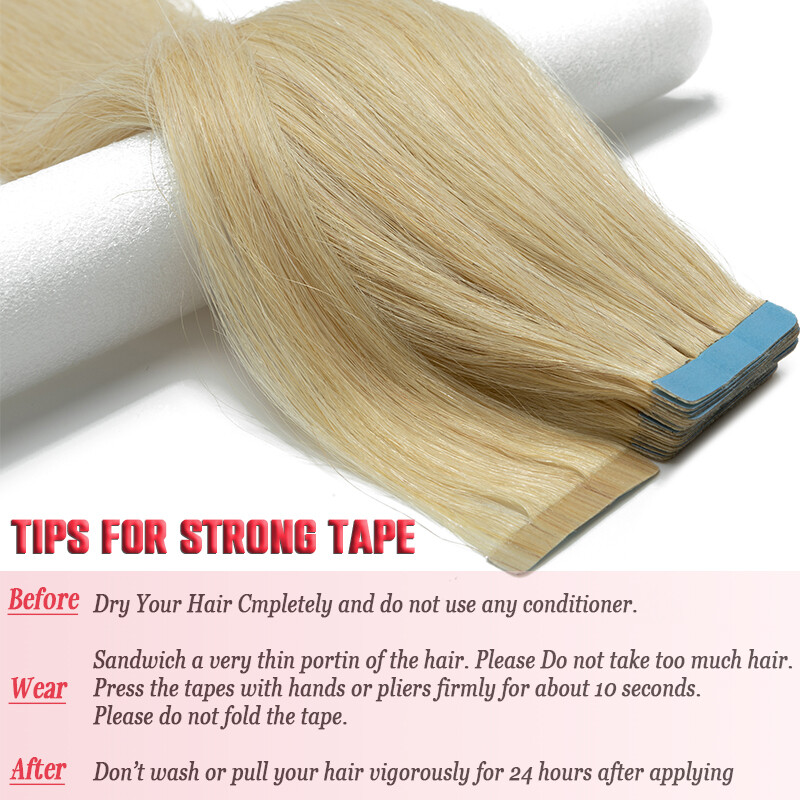 Real Human Hair Extensions Tape In Invisible Skin Weft Hairpiece Real Remy Piece
