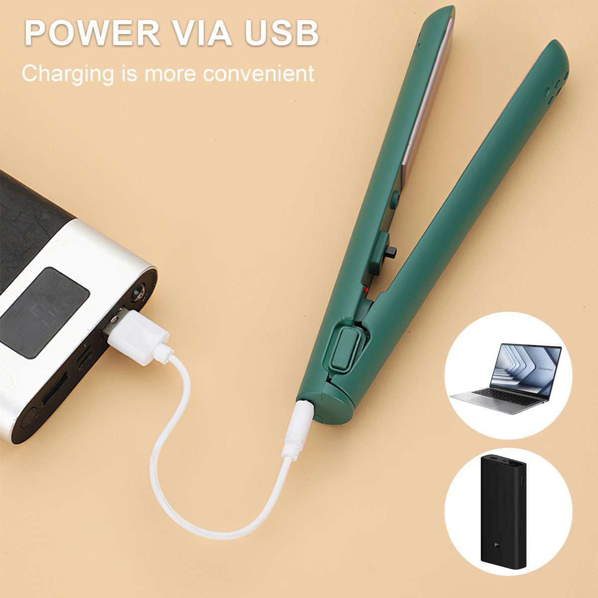 Mini Dual Purpose Curling Iron,Upgrade Small Hair Straightener,Portable 2 in 1
