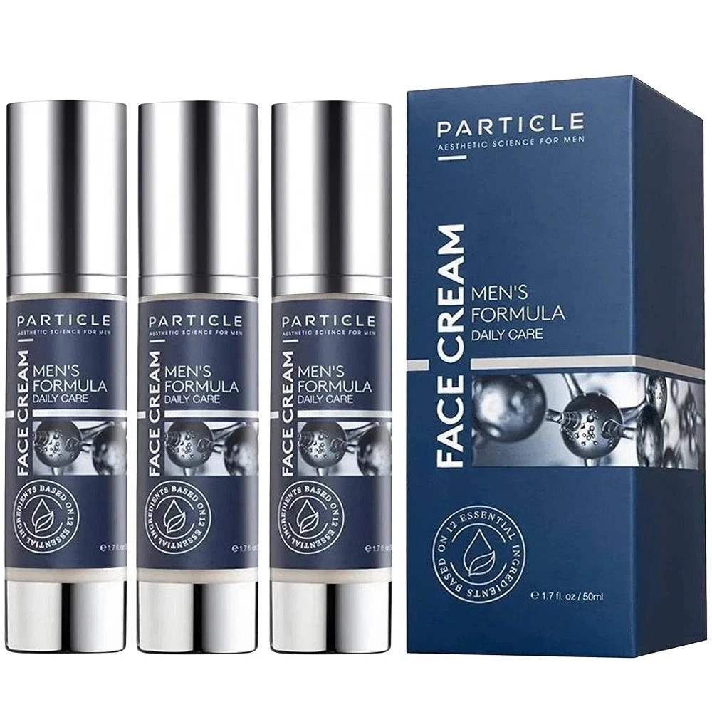 3X Particle Face Cream for Men 6-in-1 Anti-Aging Moisturizer Eye Bags Spots