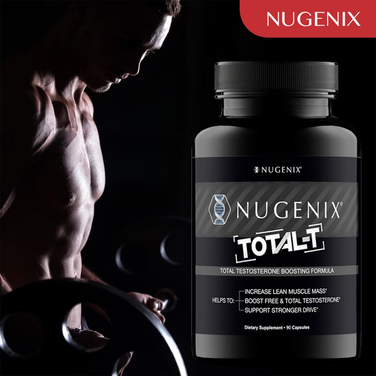 NUGENIX TOTAL-T – Free and Total Testosterone Booster Supplement for Men