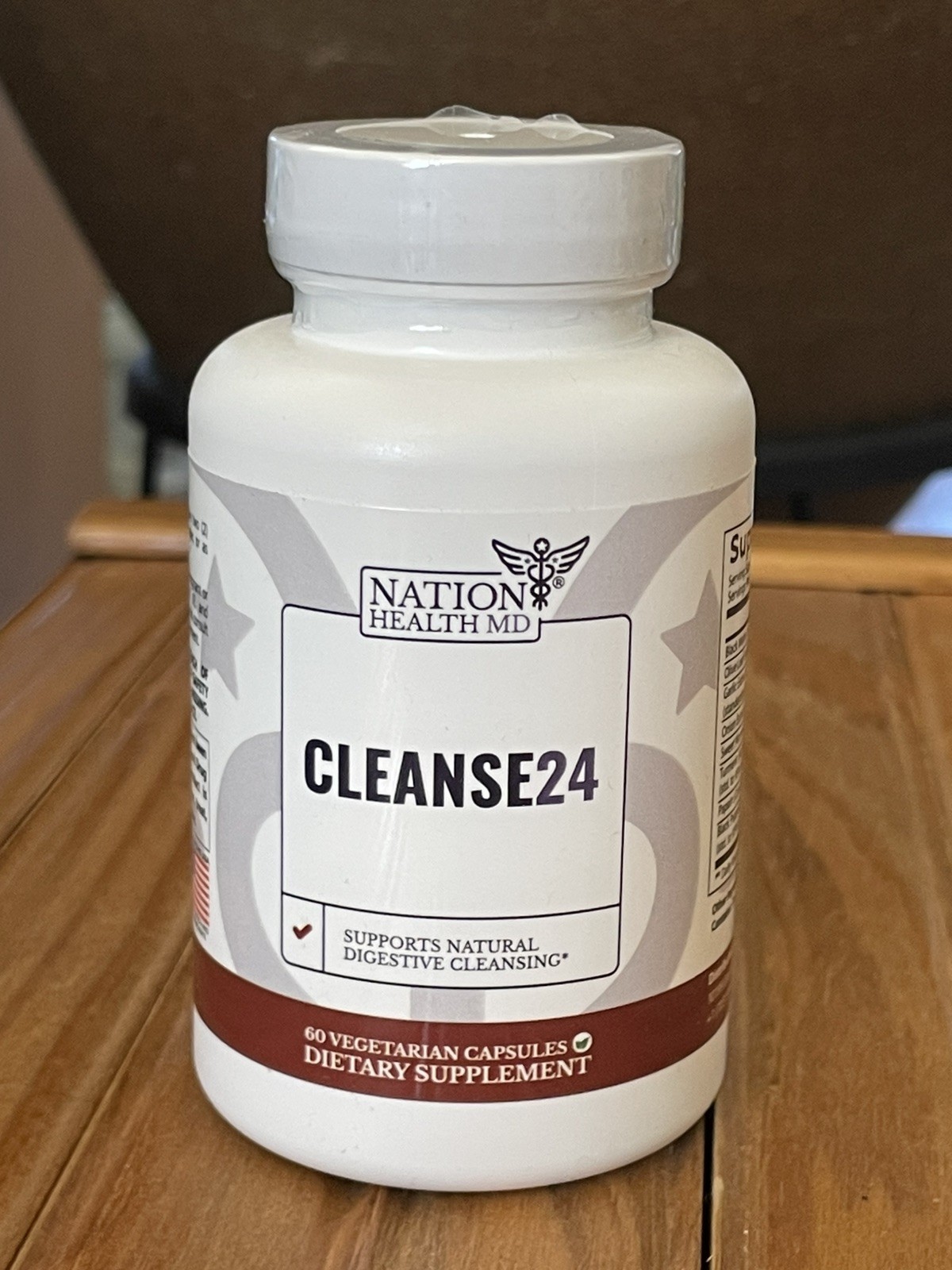 NATION HEALTH MD CLEANSE24 INTESTINAL CLEANSE 24 FOR HUMANS 60 CAPSULES 11/26