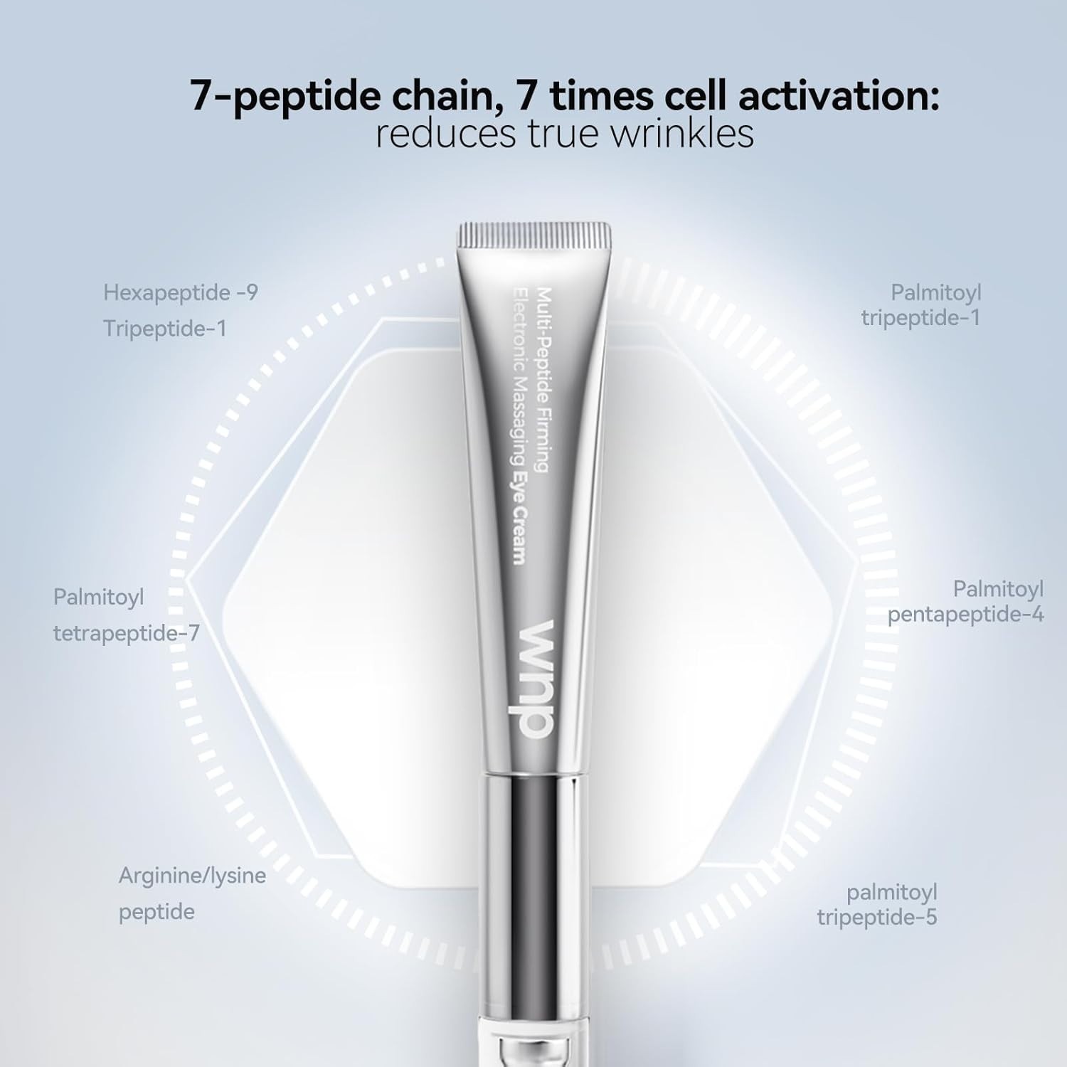 X2WNP Wrinkle Eraser Multi Peptide Firming Electronic Massaging Eye Cream-XP2027