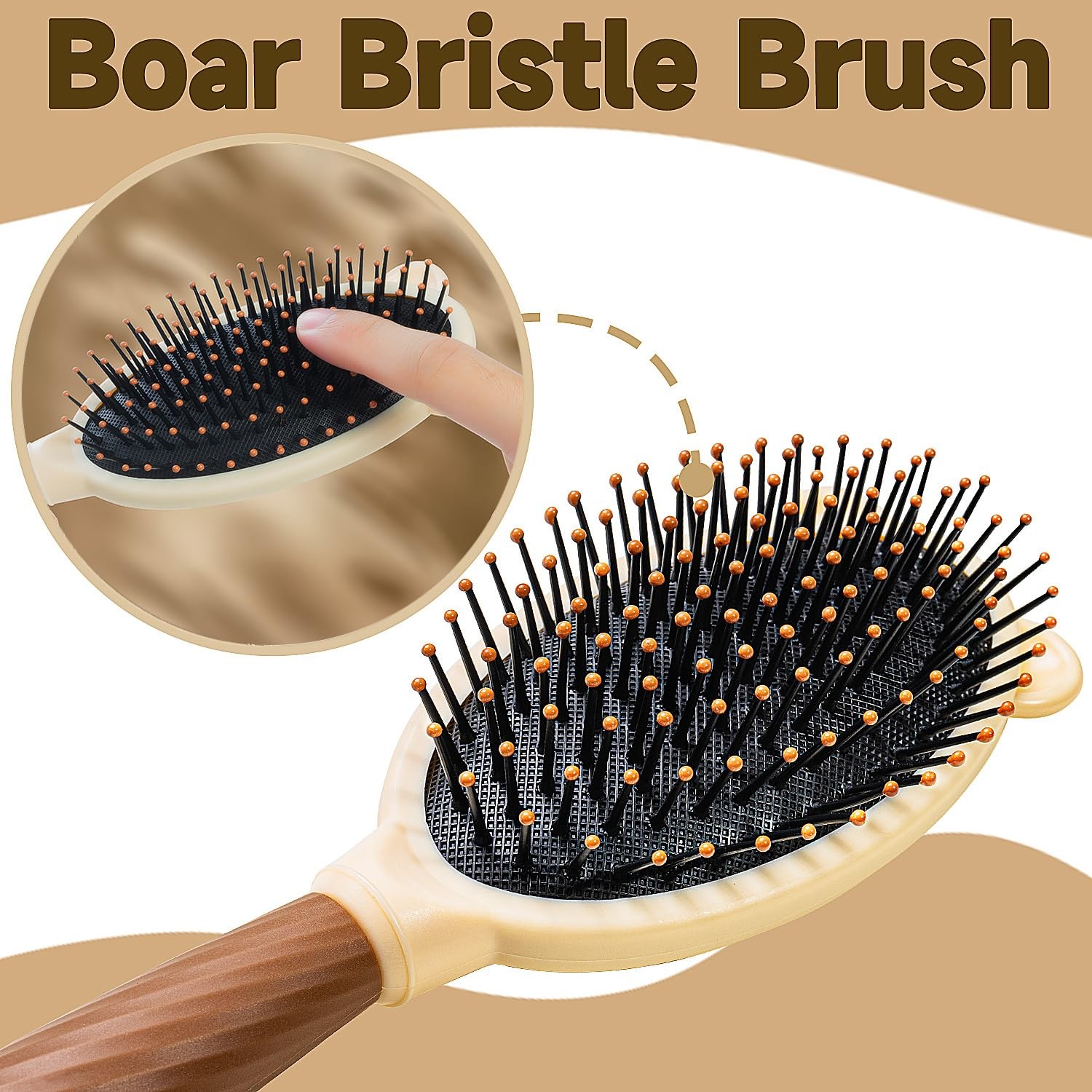 1 Set 4 Pcs Hair Brush and Comb Set for Girls, Comb Mirror Set, Hair Brush Se…