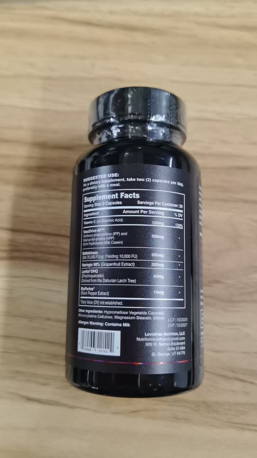 (3Pcs) Hemo Flow Nattokinase 10,000 FU Blood Support 3 Bottles 180 Capsules