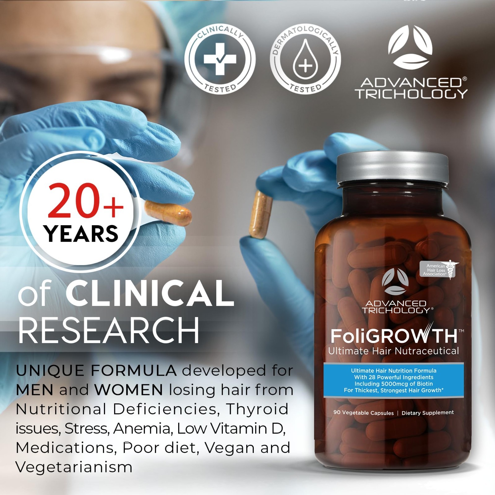 FoliGROWTH Hair Growth Supplement for Thicker Fuller Hair