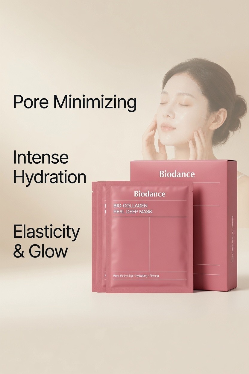 K-Beauty REJURAN PDRN 27ml x5 + Biodance Collagen 34g x4 Sheet Mask Set