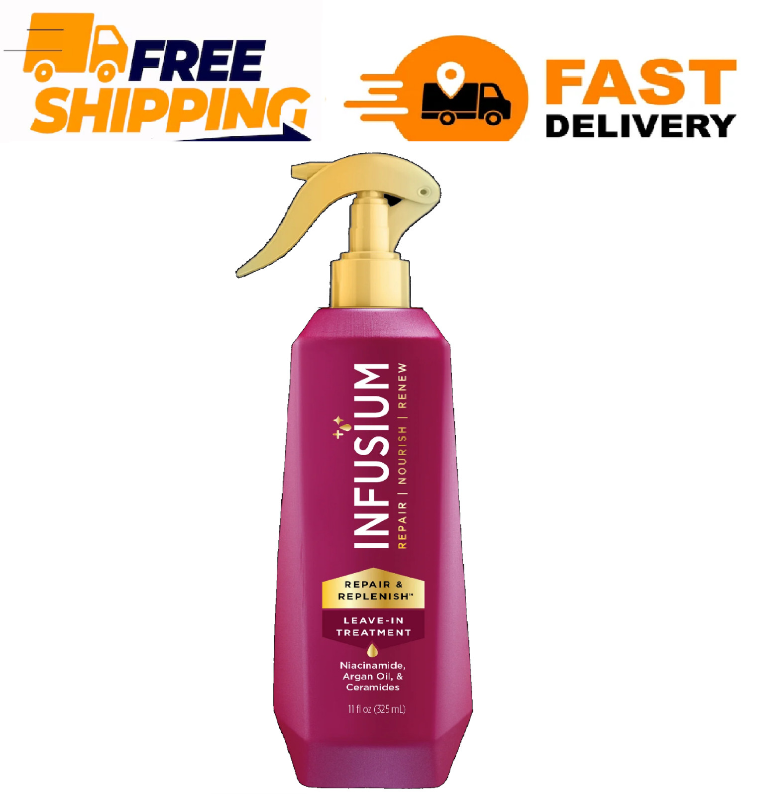 Infusium Repair and Replenish Leave-In Treatment – Hair Spray with 11 Fl Oz