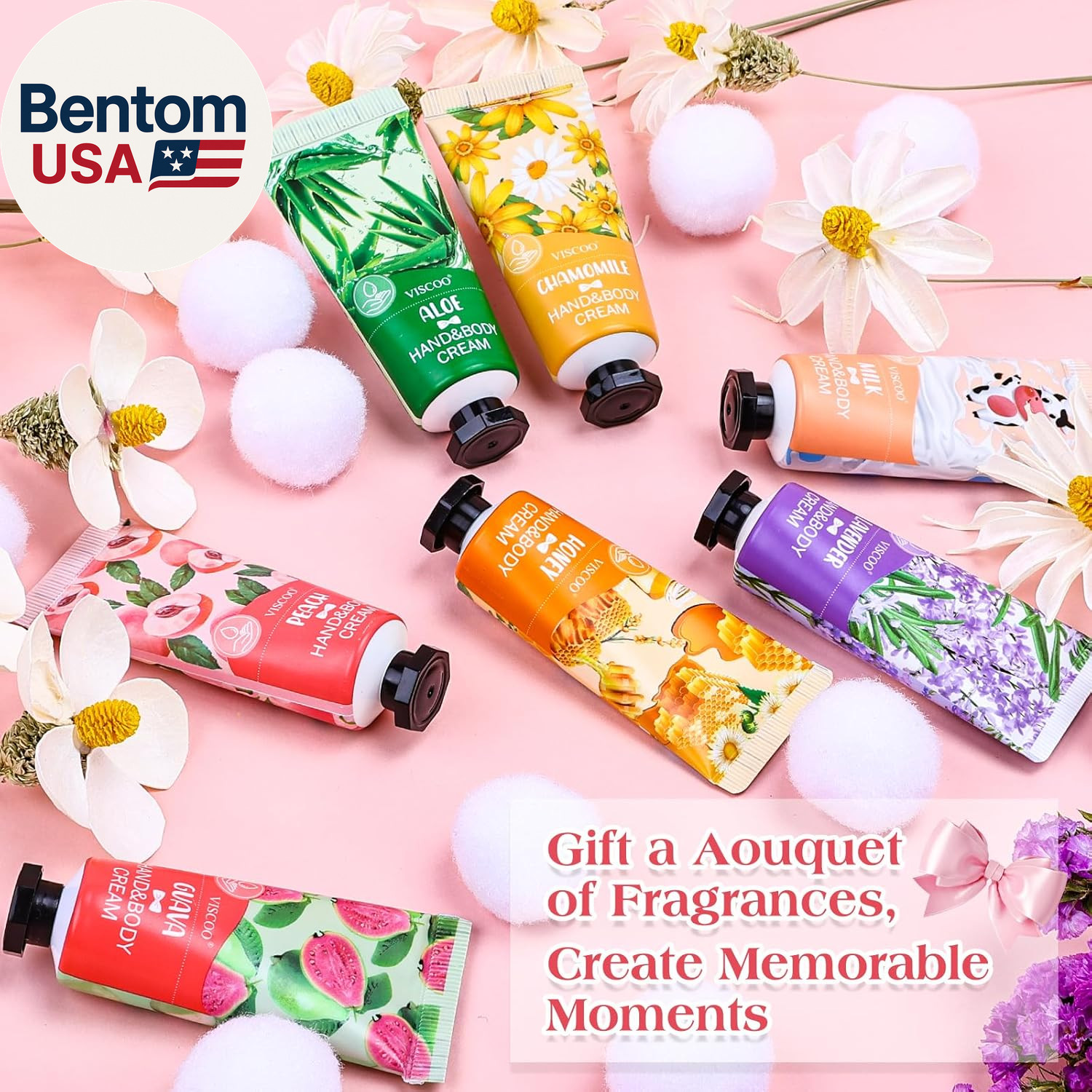 7 Pack Hand Cream Gifts Set for Women,Stocking Stuffers for Women,Teengirls,Chri