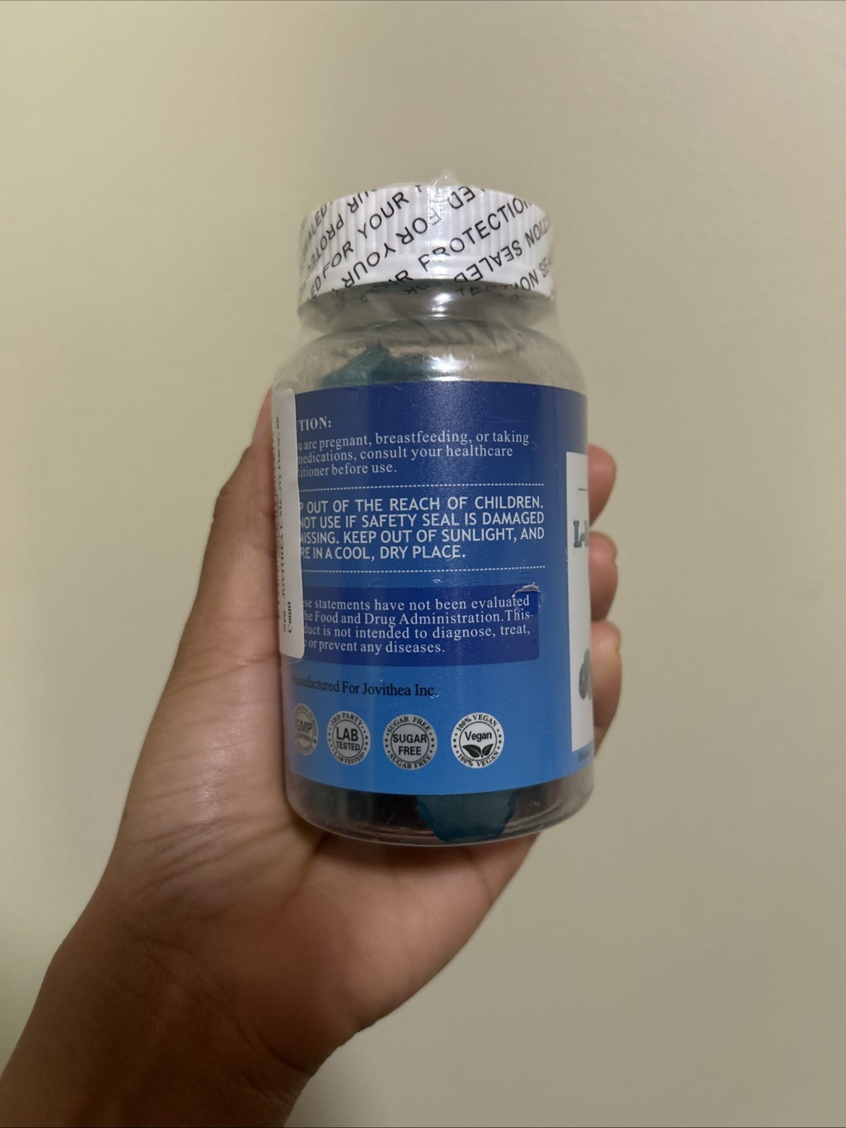 Jovithea L-Methylfolate 15mg Gummies 5-MTHF Vitamin B12 Multivitamins 60ct