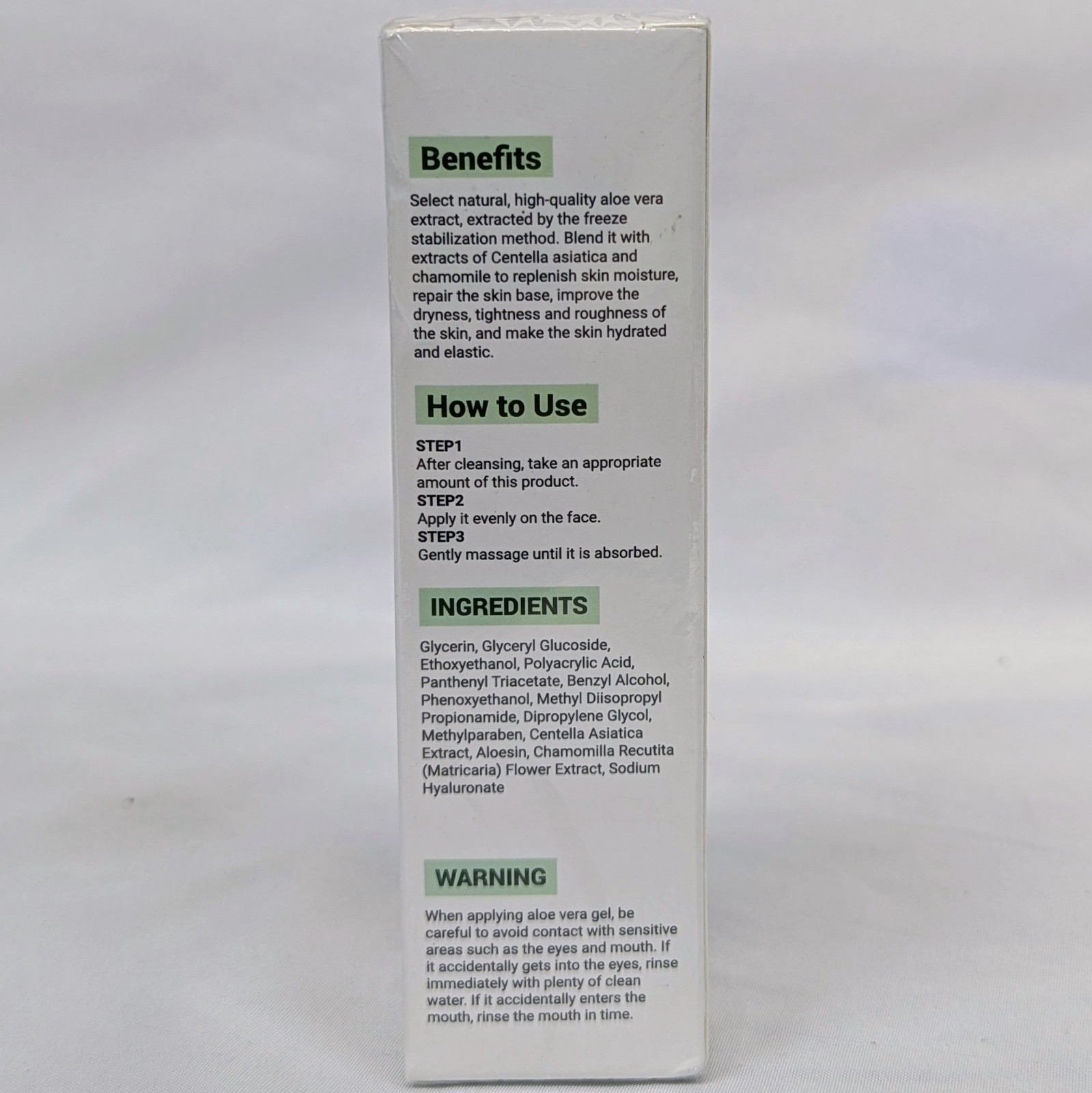 Dimot Centella Asiatica Extract Aloe Vera Gel Hydrating 1.3 fl oz Exp 10/2027