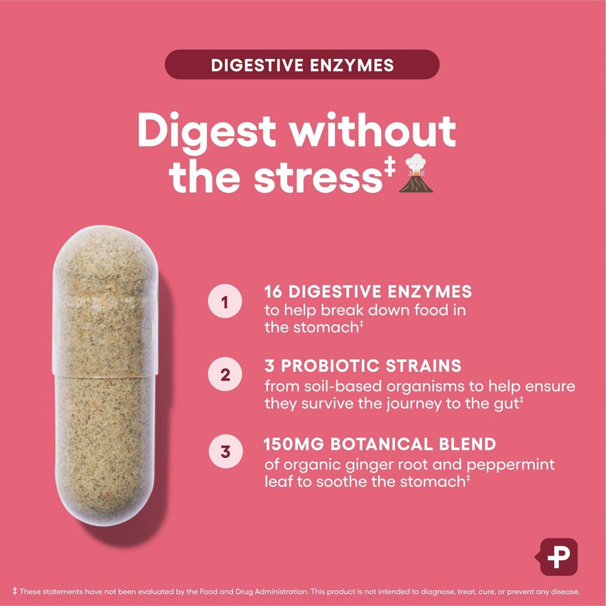 Physician’s Choice Digestive Enzyme Probiotic Capsules – 30ct: 2 Billion CFUs