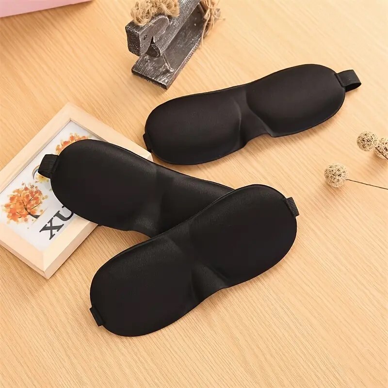 3 Pack Travel 3D Eye Mask Sleep Soft Padded Shade Cover Rest Relax Blindfold