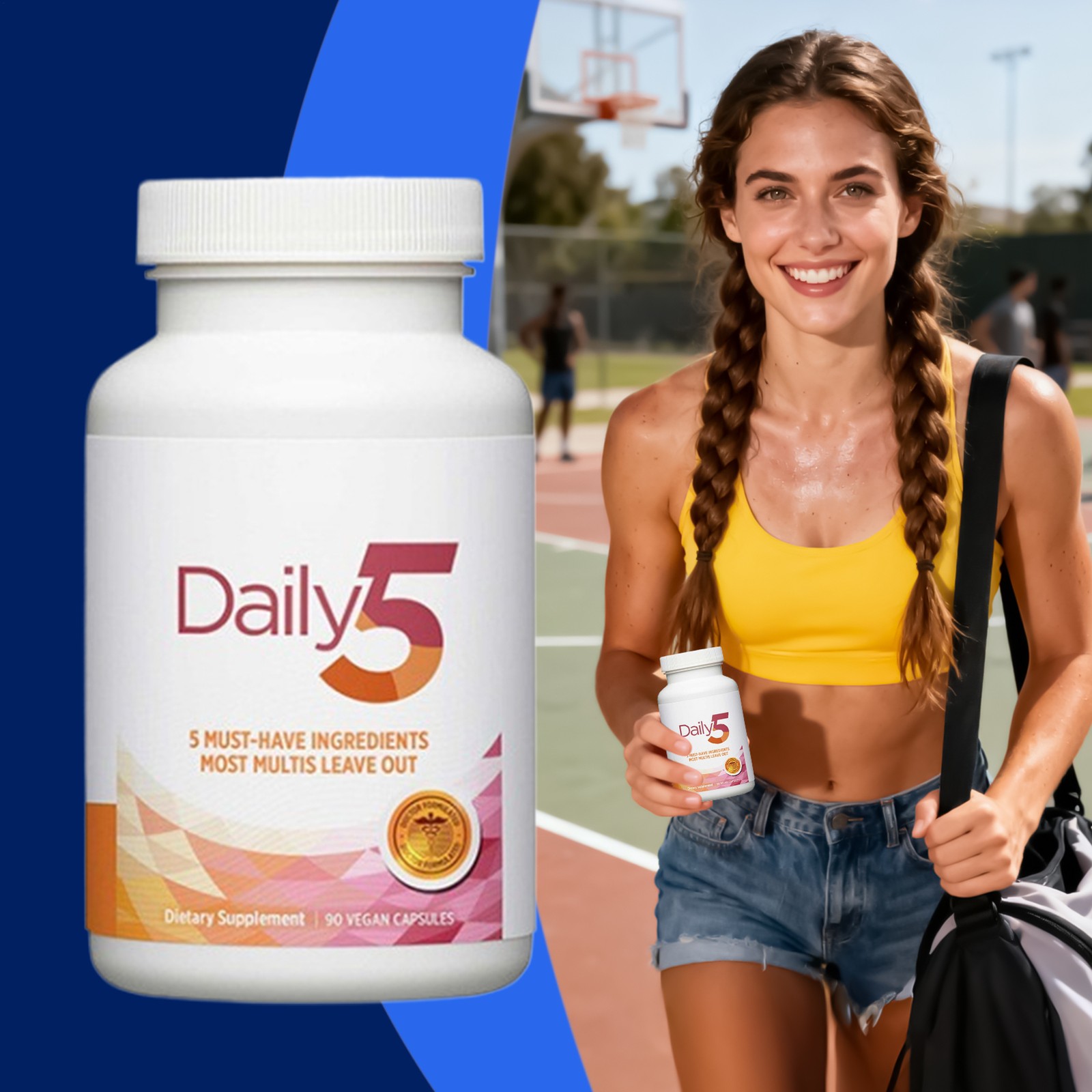 Doctors’ Preferred Daily5 90 Vegan Capsules Dietary Supplement 3PACK