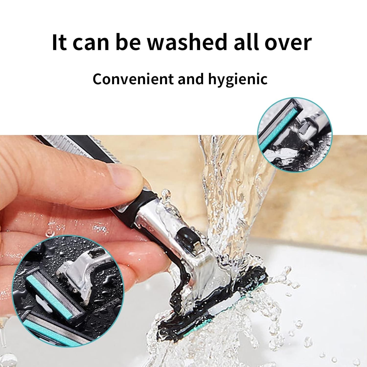 Men’s Disposable Razors 108 Twin Stainless Steel Blades 4 Handles—Smooth Shave