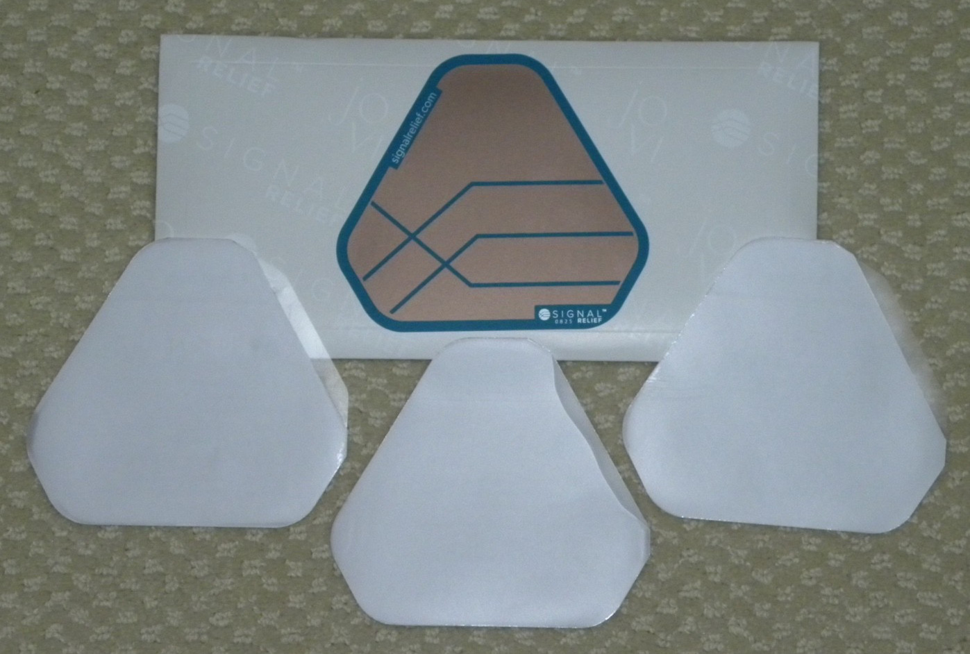 1 Pack SIGNAL RELIEF 4.5″ Kit 1 Reusable Patch 3 Adhesives NEW