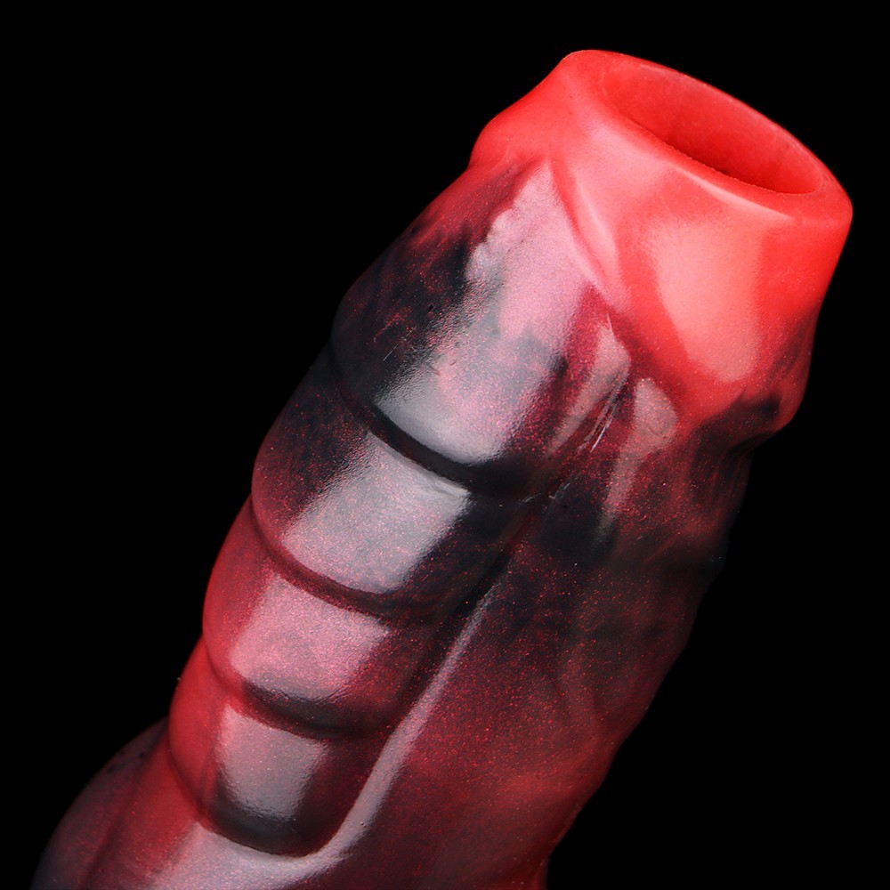 Male Fantasy Monster Cock Extension Sleeve Silicone Enlarger Enhancer Sheath