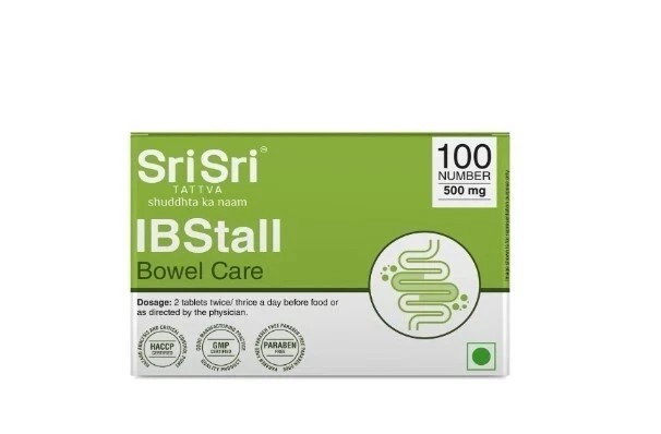 Sri Sri Tattva IBStall – Bowel Care, 100 Tabs | 500 mg