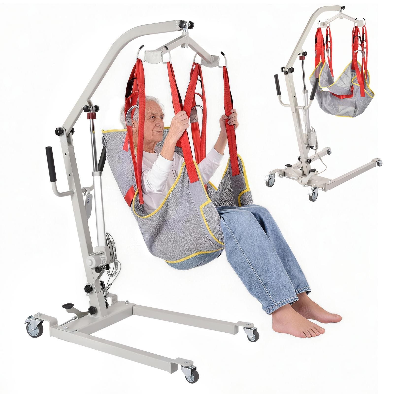 Upgrade Foldable Electric Patient Lift, Medical Transfer, 510LBS