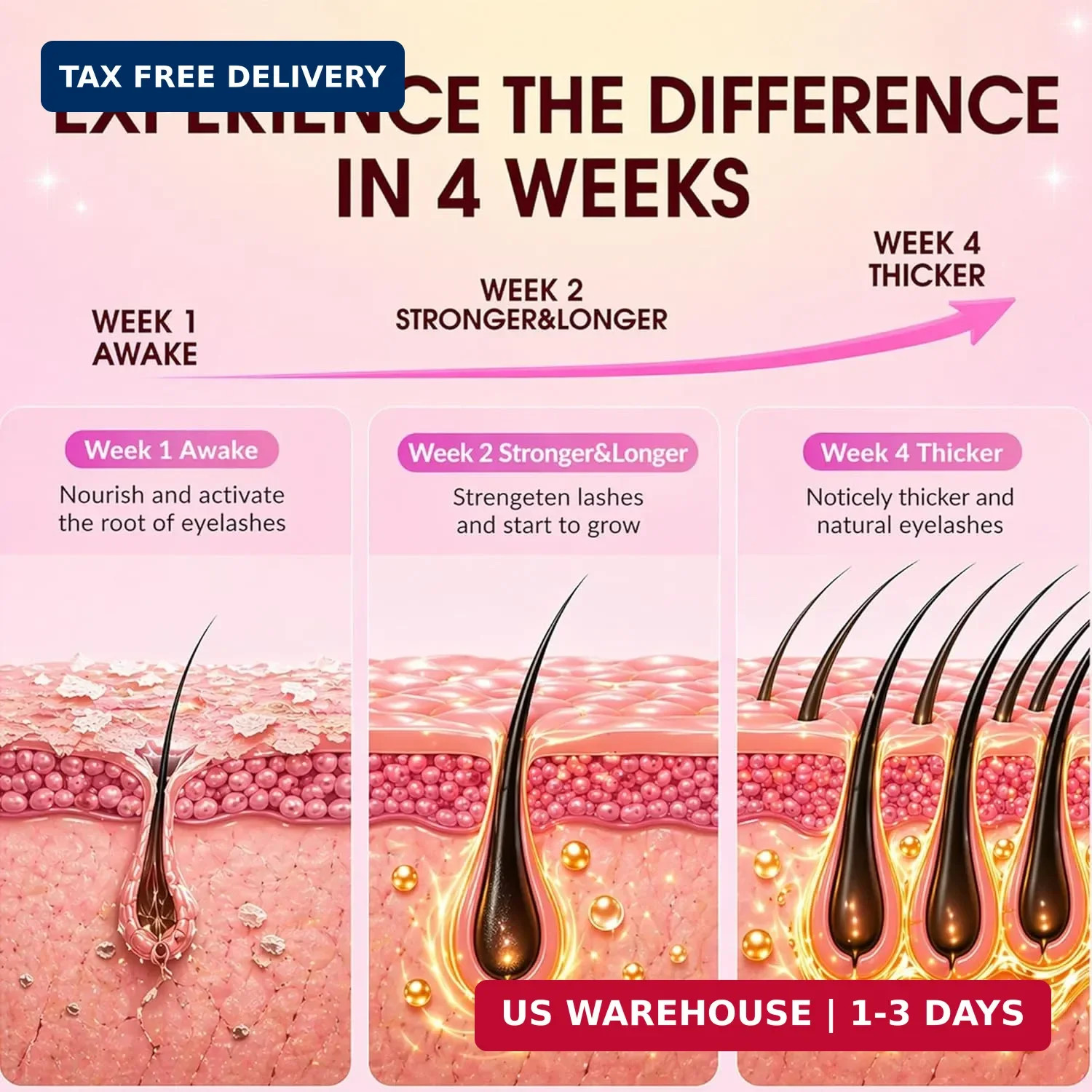 Lash Serum for Eyelash Growth: Premium Eyelash Growth Serum with Advanced Formul