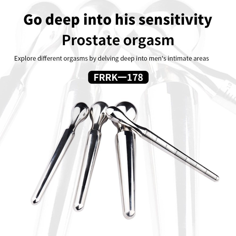 Stainless Steel Horse Eye Dilator Stick Urethra Plugs Male Chastity Exercise