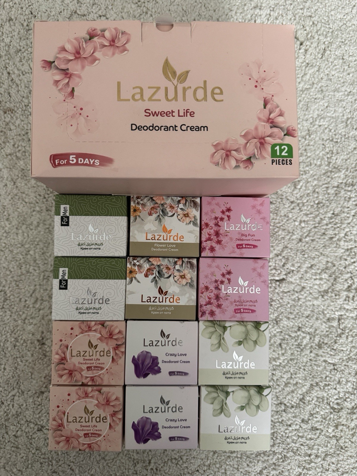 Lazurde Crazy Love 12 Piece Full Box Made In ARE United Arab Emirates