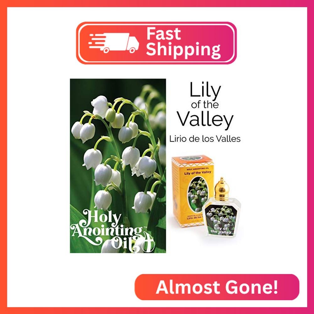 Lily of The Valley Holy Land Anointing Oil from Israel, 1/2 oz Roller Bottle fro