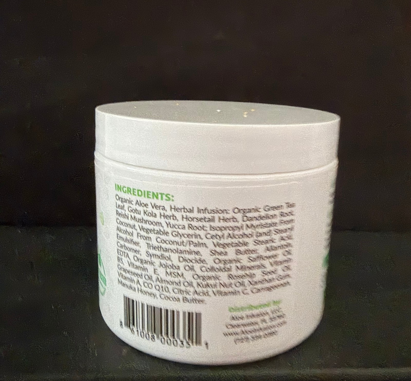 Aloe Infusion Face & Body Cream, Moisturize, Nourish, Soothe 4 oz jar NEW