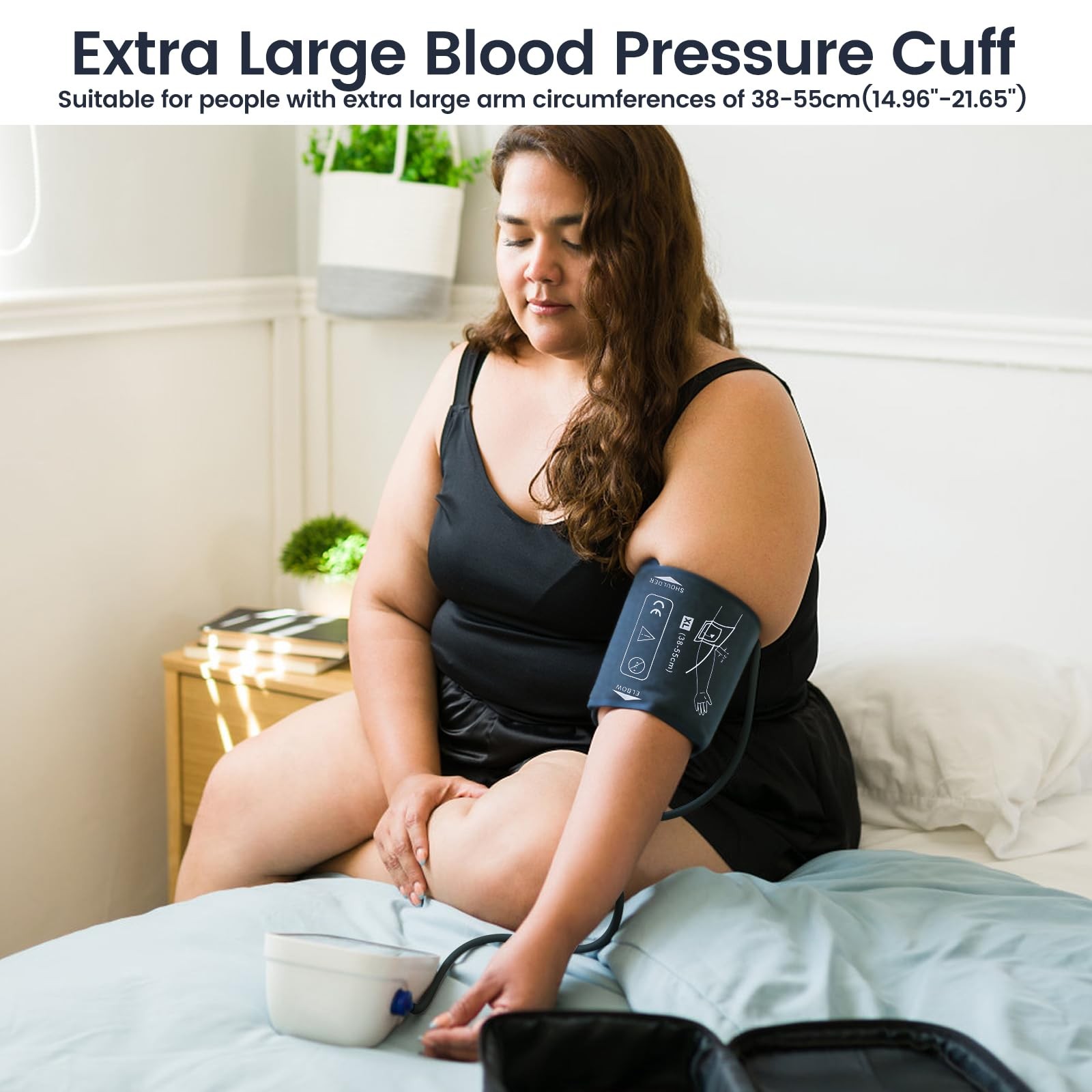 XL 38-55cm Extra Large Blood Pressure Cuff, 6 Connectors, BP Monitor, Big Arm