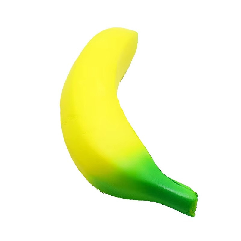 Jumbo Squishy Banana Stress Relief Toy Slow Rising Squeeze Fidget Yellow