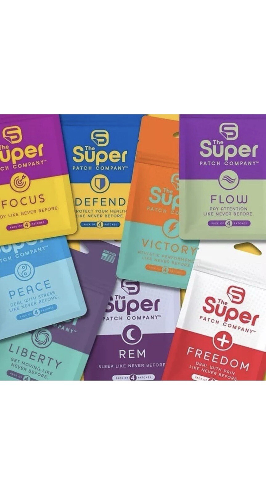The Super Patch NEW 2.0 The Liberty Patch Pack of 30 Patches”Feel Stable Steady”
