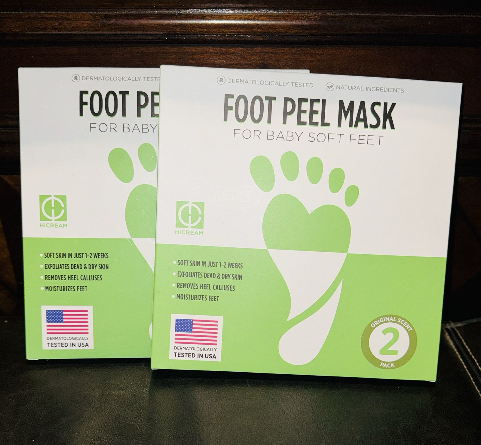 Foot Peel Mask For Baby Soft Feet: Lot Of 2 Boxes (2 Pack Per Box Exp. 01/2025)