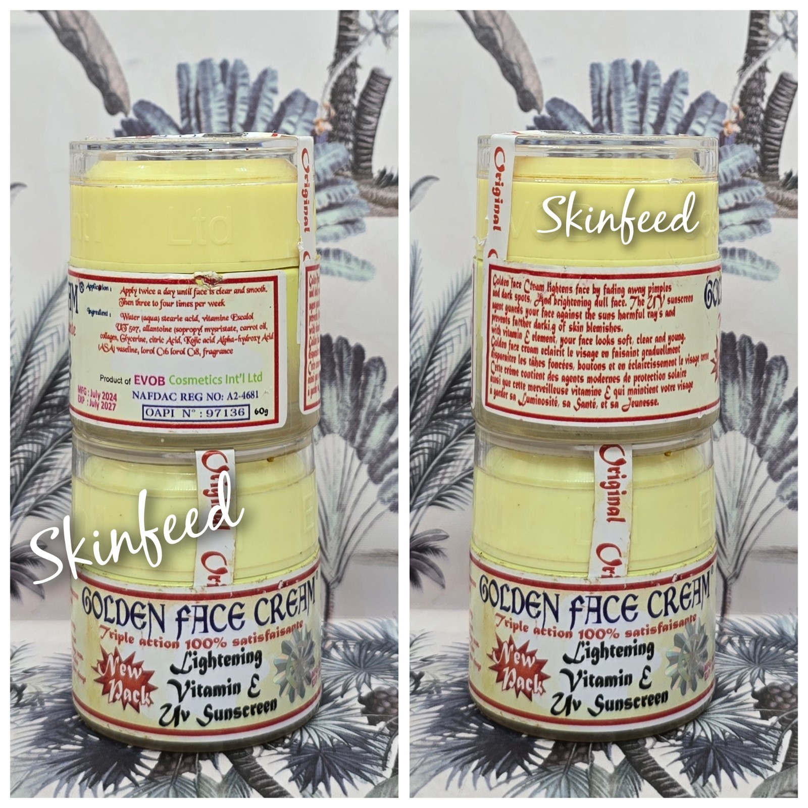 Authentic Golden Face Cream with Vit E & sunscreen (Buyer Beware of Fake)