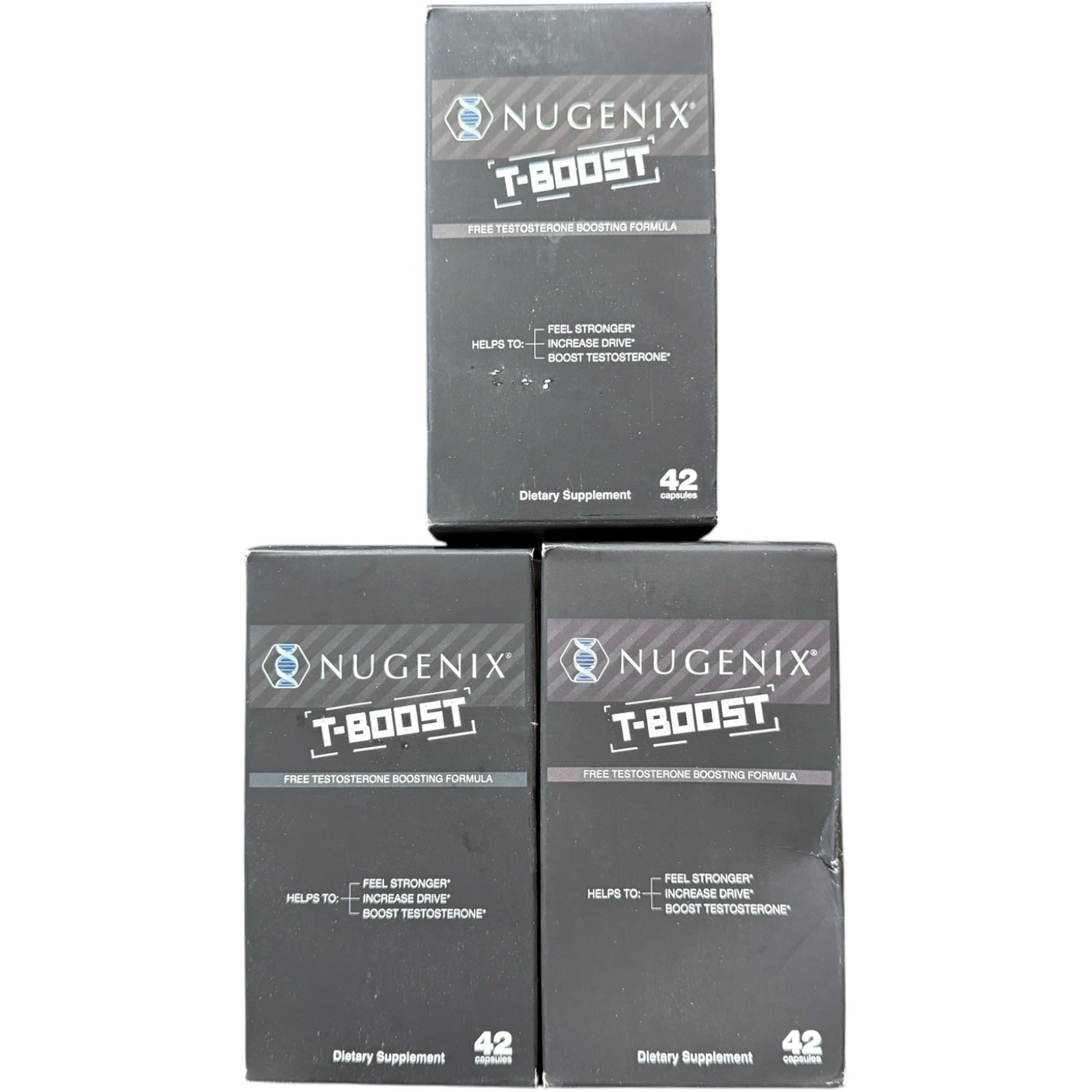 (3) Nugenix T-BOOST Free Test Boosting Formula – 42 Caps ~ Exp 06/2027+