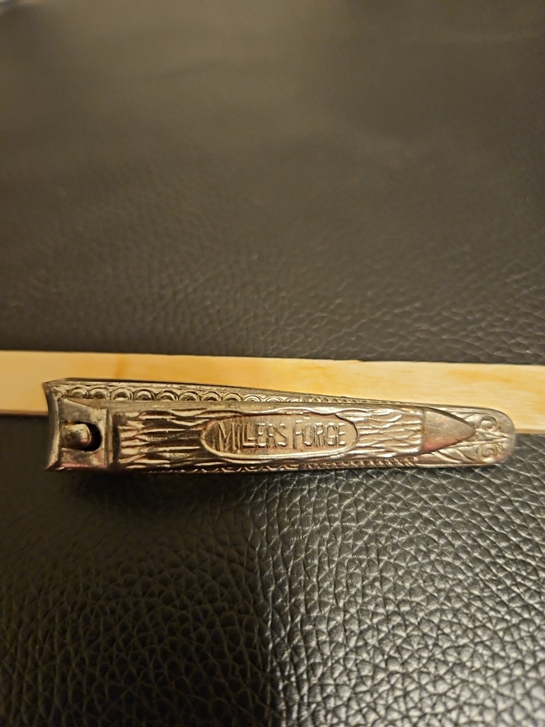 VTG Millers Forge Ornate Etched Nail Clippers 2½” Long With File