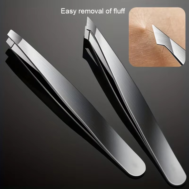 4pcs Professional Tweezers Set for Eyebrows, Splinters & Ingrown Hair Removal*