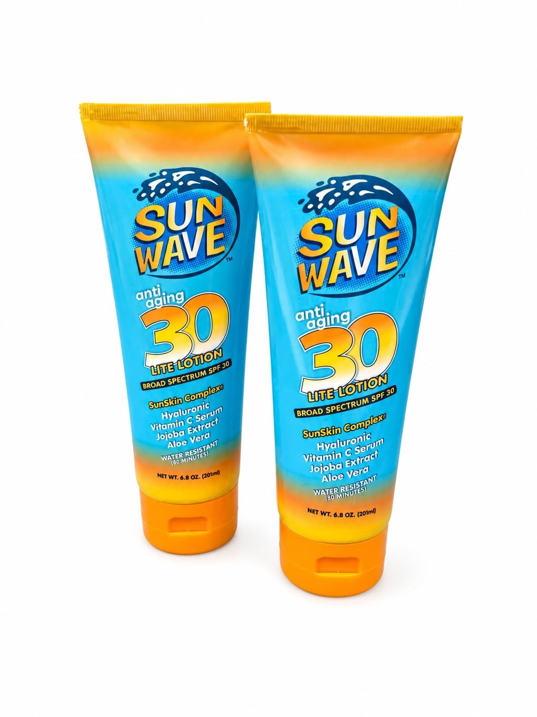 Sun Wave Anti-Aging Lite Lotion SPF 30 | SunSkin 6.8 Fl Oz (Pack of 1)