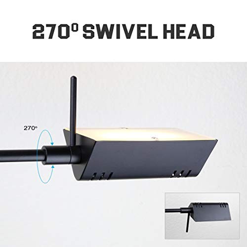 O’Bright Dimmable LED Pharmacy Floor Lamp, 12W LED, Full Range Dimming, Black