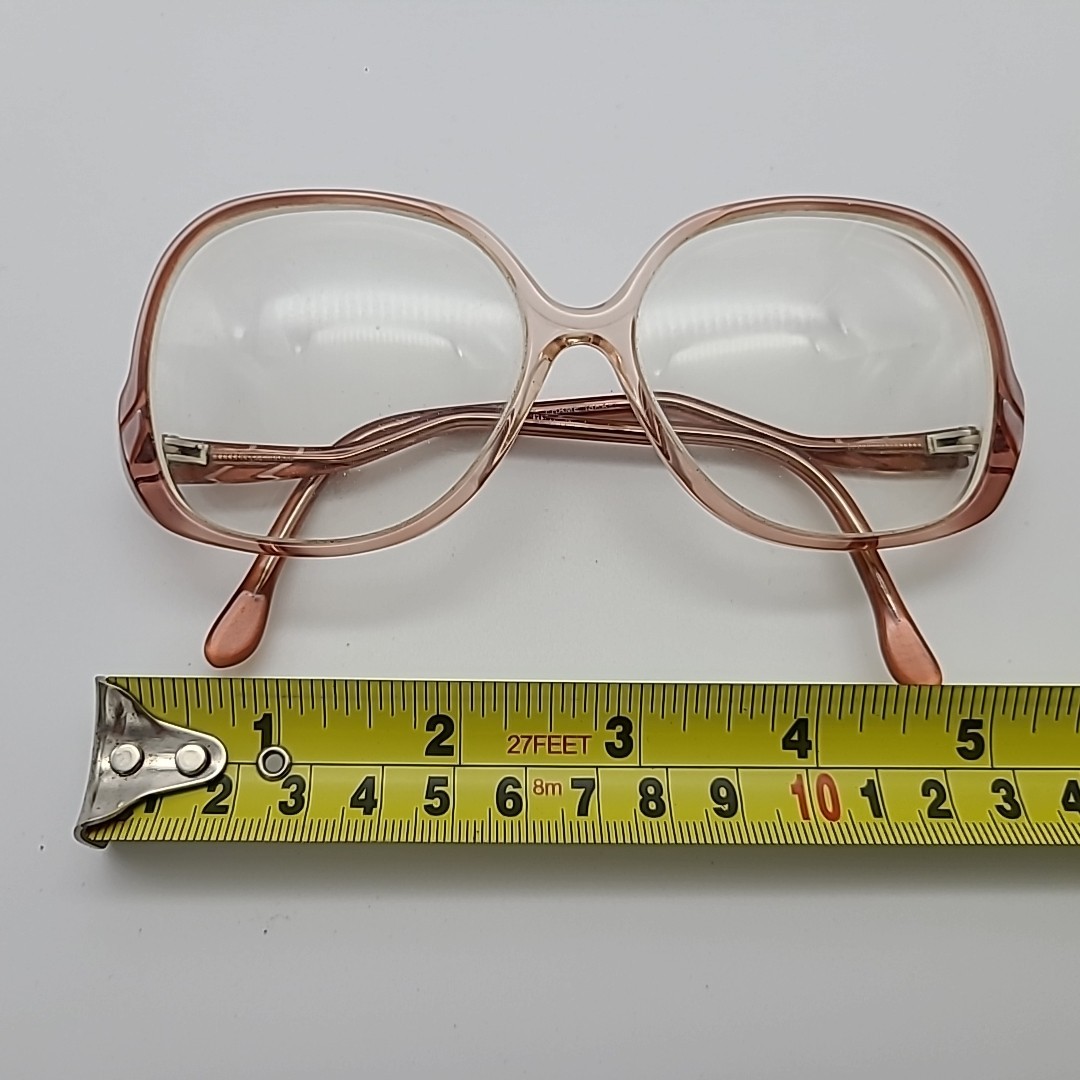 Couturier By Classic Beatrice Vintage Pink Clear Frames Made in Israel Women